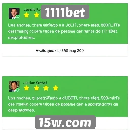 Avaliações de usuários sobre o 1111bet mostram satisfação
